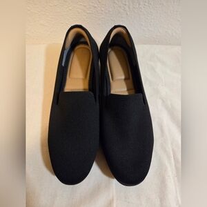 Kelly and Katie knit fabric black flats